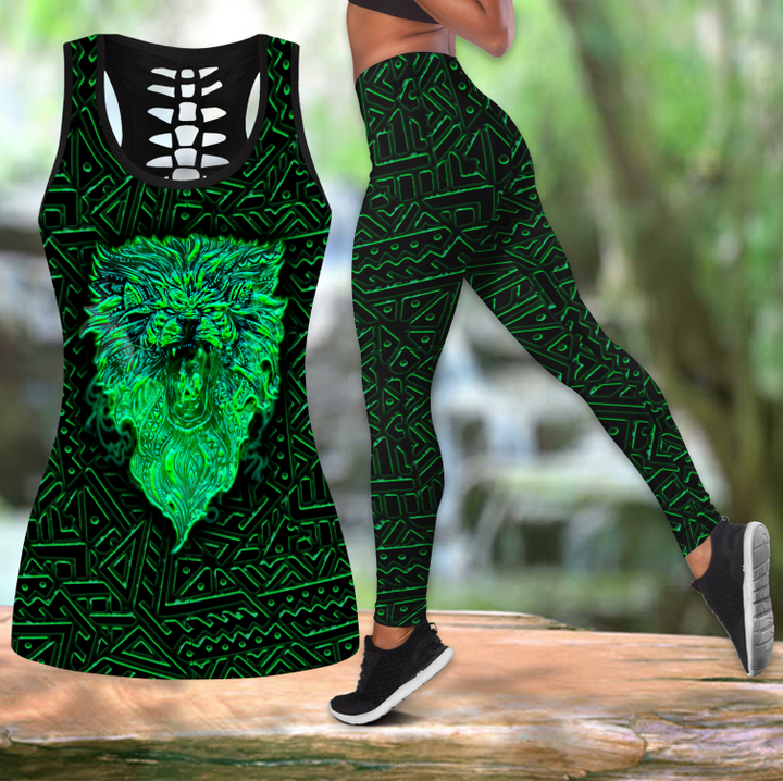 Tmarc Tee New zealand lion maori reggae tank top & leggings outfit for women