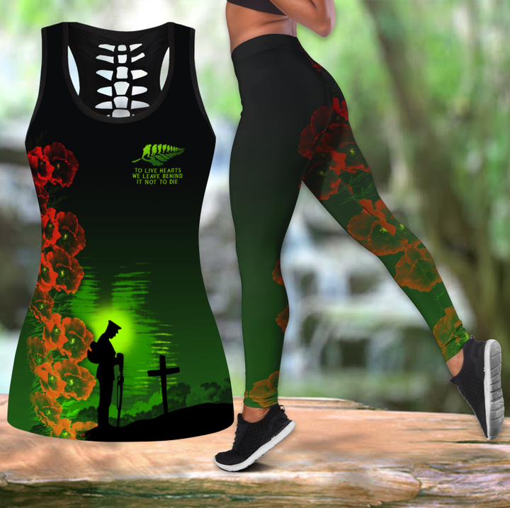 Tmarc Tee The salute to heroes tank top & leggings outfit for women