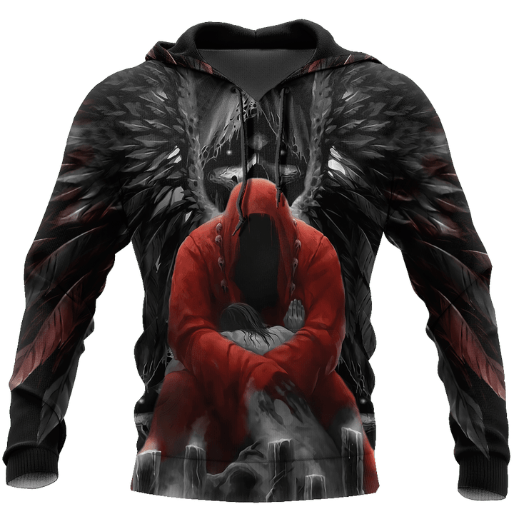The Grim Reaper Red Skull 3D All Over Printed Shirts For Men and Women - Amaze Style™-Apparel