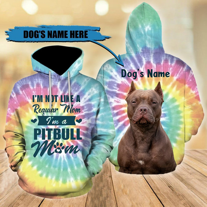 Tmarc Tee Pitbull mom customize name D hoodie shirt for men and women DD