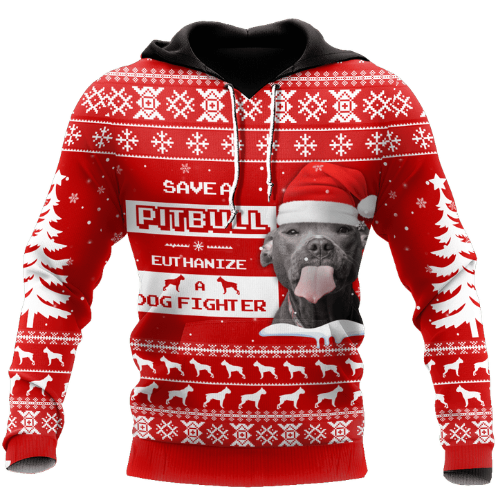 Tmarc Tee Save A Pit Bull Christmas Shirt for Men and Women NDD