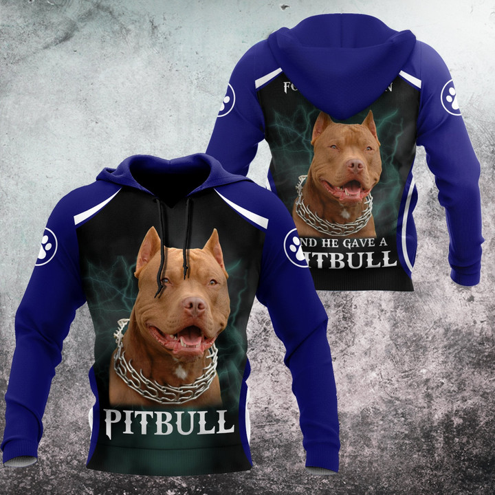 Tmarc Tee Pit Bull Lovers D All Over Print Hoodie T Shirt For Men and Women TN