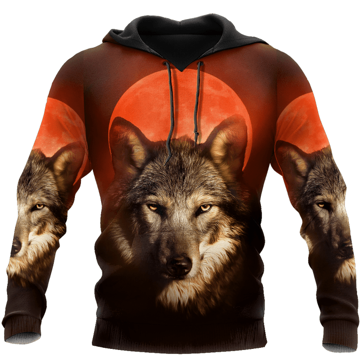 Tmarc Tee Wolf D All Over Print Hoodie T Shirt For Men and Women PiS