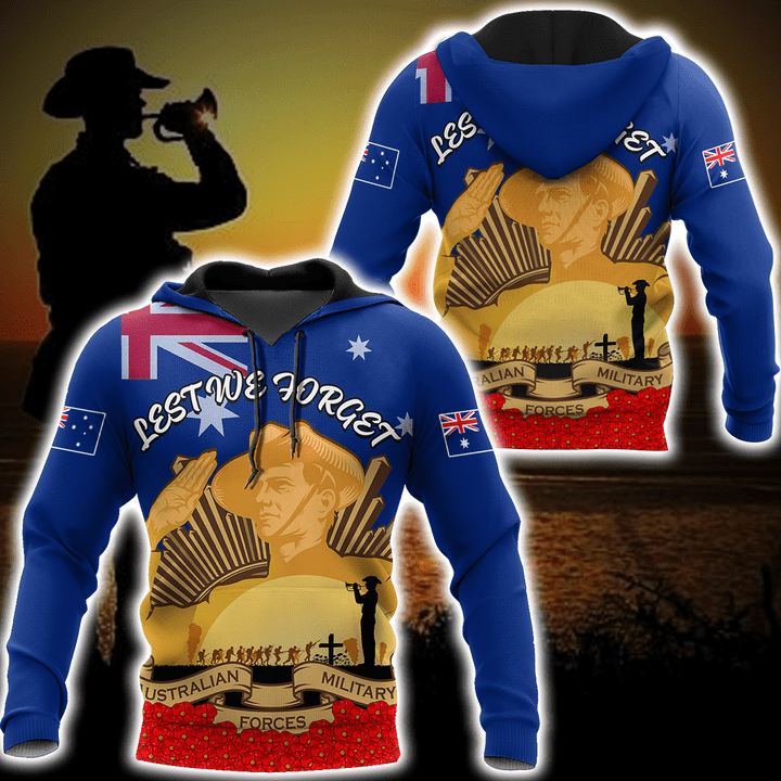 Tmarc Tee Premium Lest We Forget Anzac Day PL