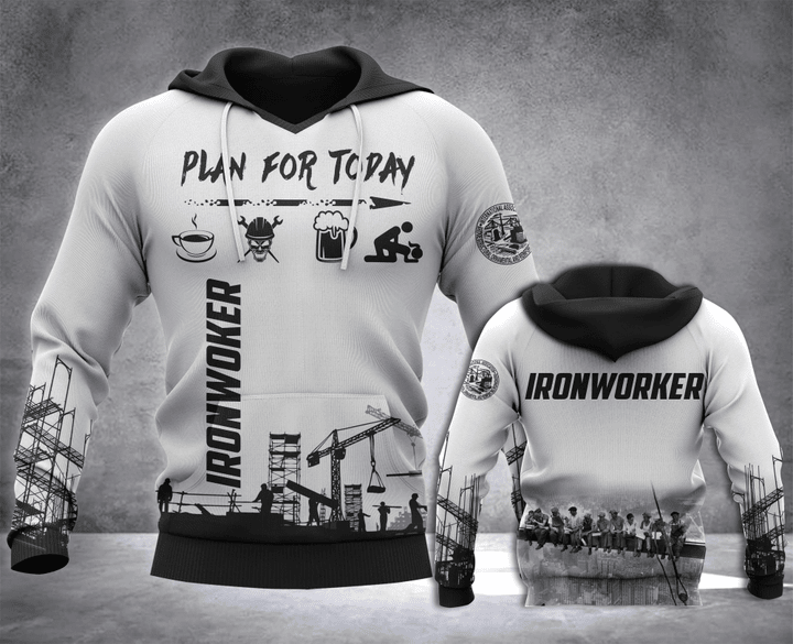 Tmarc Tee Premium D Print Ironworker Plan For Today Shirts MEI