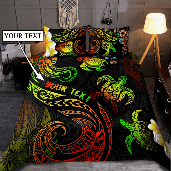 Tmarc Tee Turtle Hawaii Personalized Name Decorated D Bedding Set