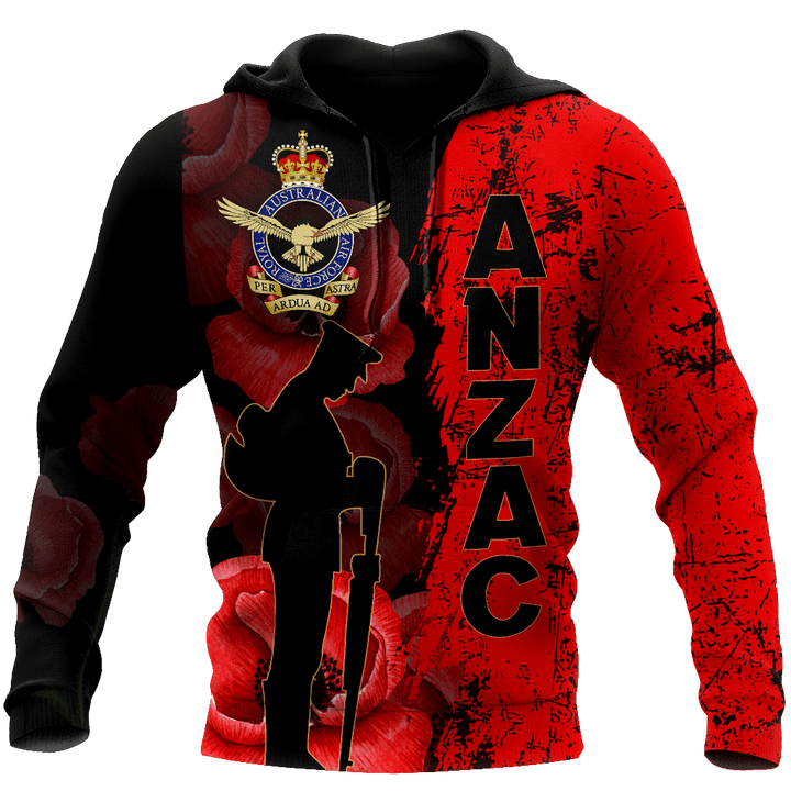 Tmarc Tee Premium Anzac Day Royal Australian Air Force Printed Unisex Shirts TN