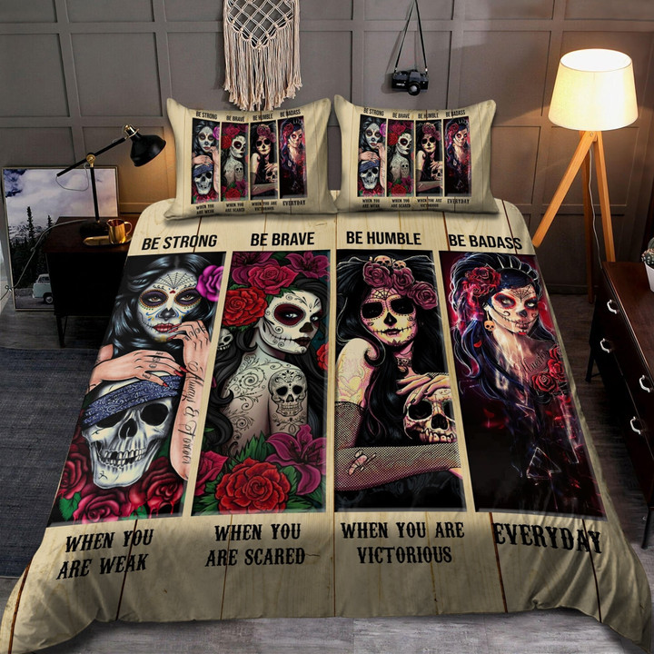 Tmarc Tee Skull Girls Art Bedding Set AM