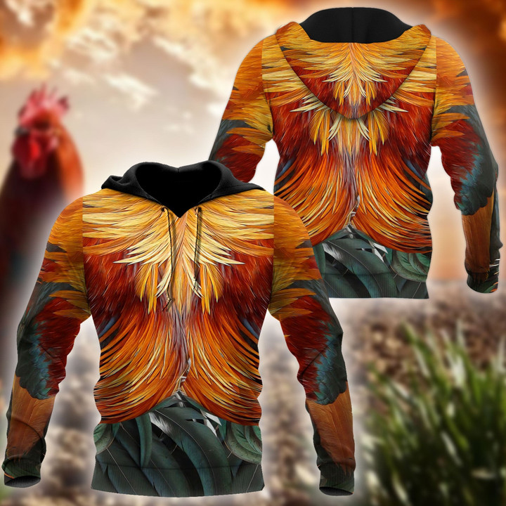 Tmarc Tee Rooster Printed Unisex Shirts .S