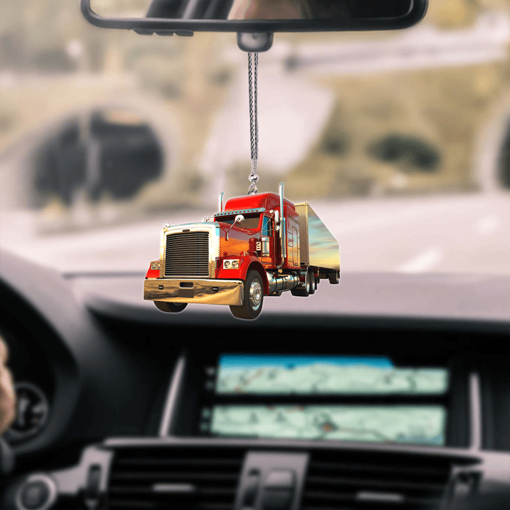 Tmarc Tee Red Truck Car Hanging Ornament