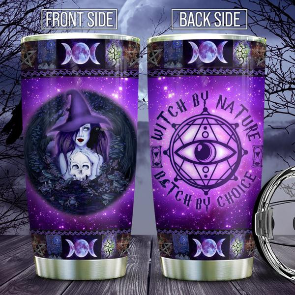 Tmarc Tee Witch By Nature Wicca Galaxy Stainless Steel Tumbler Oz