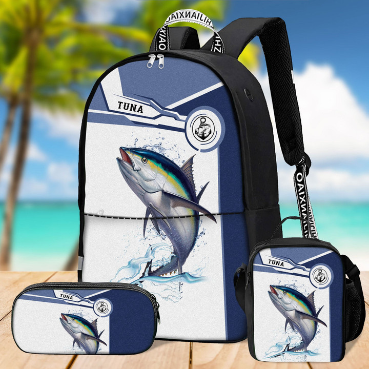 Tmarc Tee Tuna fishing Catch and Release D Design print Backpack