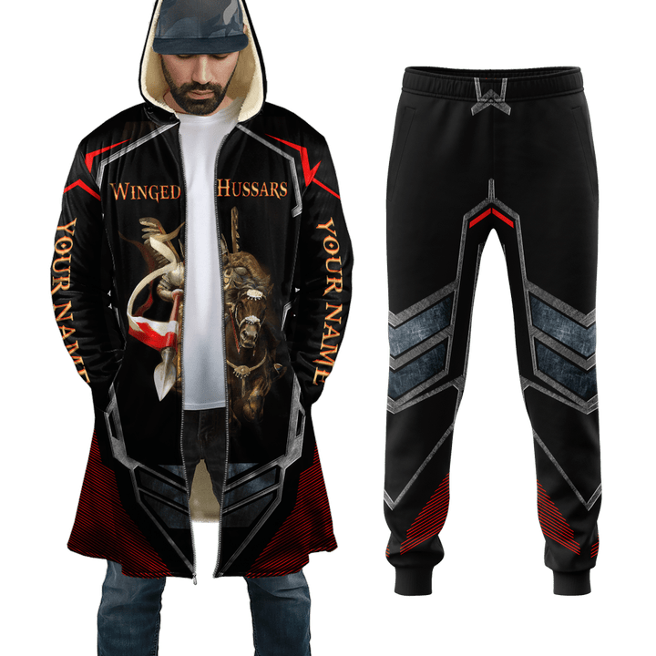 Tmarc Tee Personalized Premium Hussars Printed Combo Zip Cloak & Sweatpant For Winter SN