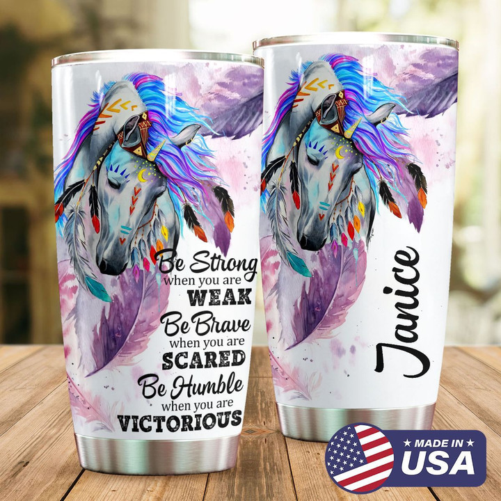 Tmarc Tee Personalized Vintage Horse Stainless Steel Tumbler oz