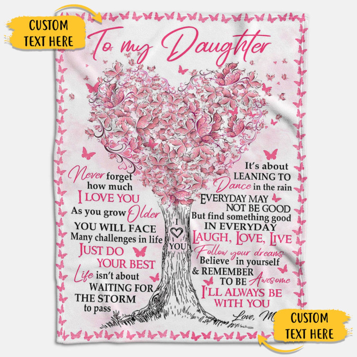 Tmarc Tee Personalized Tree Love - A Special Gift To Daughter For Her Birthday Or Christmas