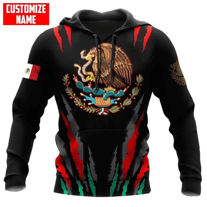 Tmarc Tee Personalized Mexico Scartch All D Over Printed Unisex Hoodie
