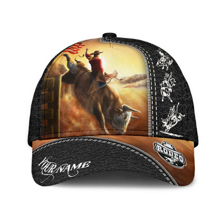 Tmarc Tee Personalized Name Bull Riding Classic Cap VPND