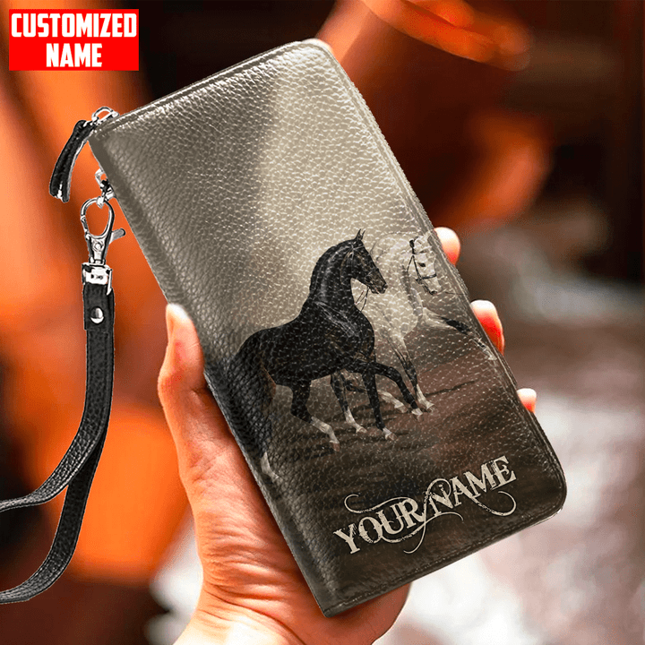 Tmarc Tee Rodeo Personalized Name Printed Leather Wallet MH