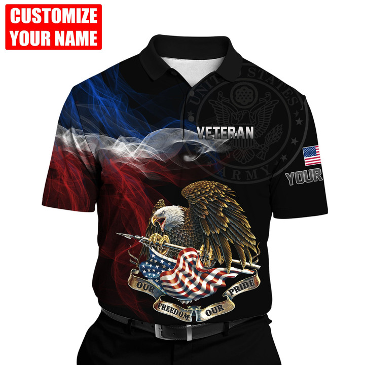 Tmarc Tee Veteran Our Freedom Our Pride Eagle Printed Shirts