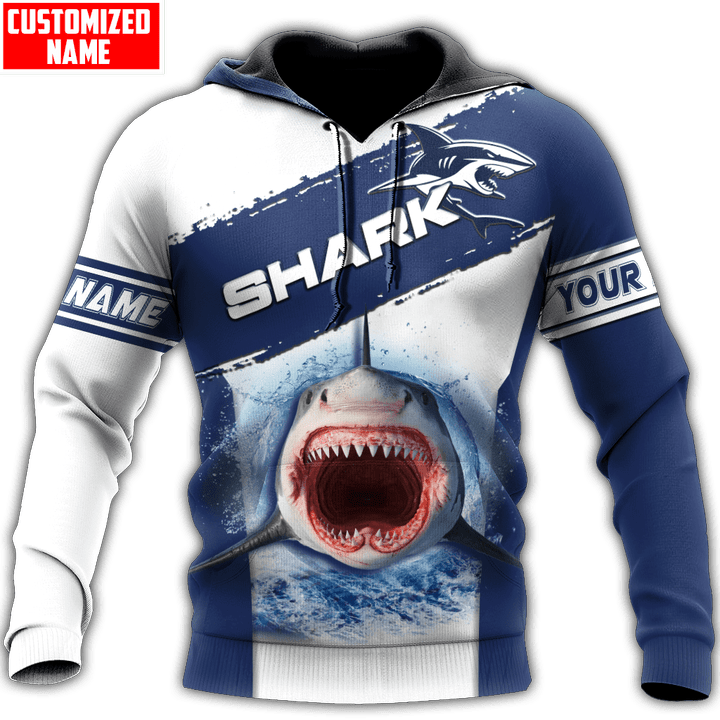 Tmarc Tee Personalized Love Shark All Over Printed Unisex Shirts