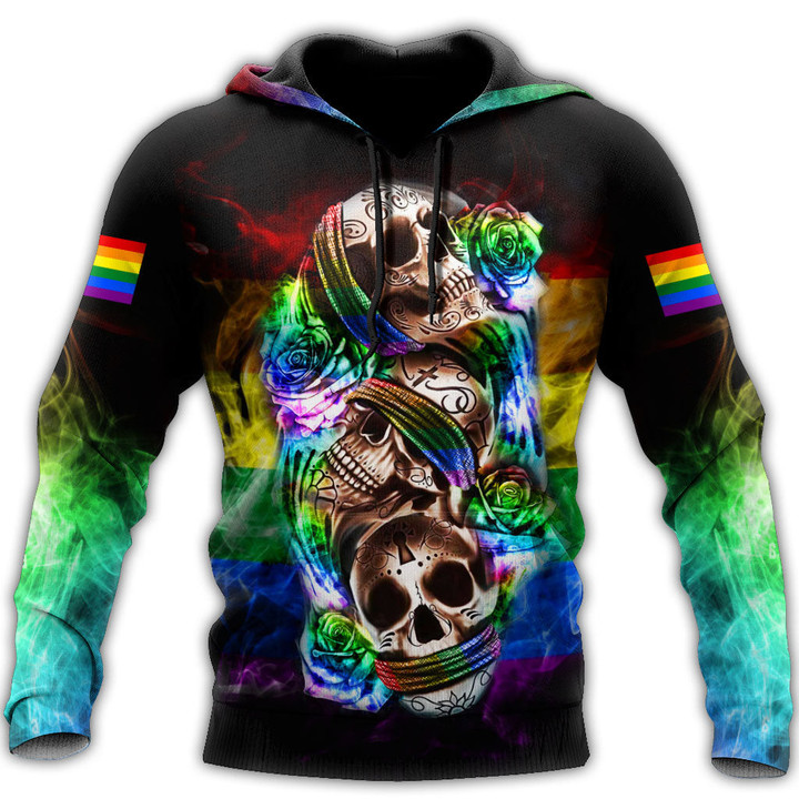 Tmarc Tee Skull LGBT All Over Printed Shirts HN