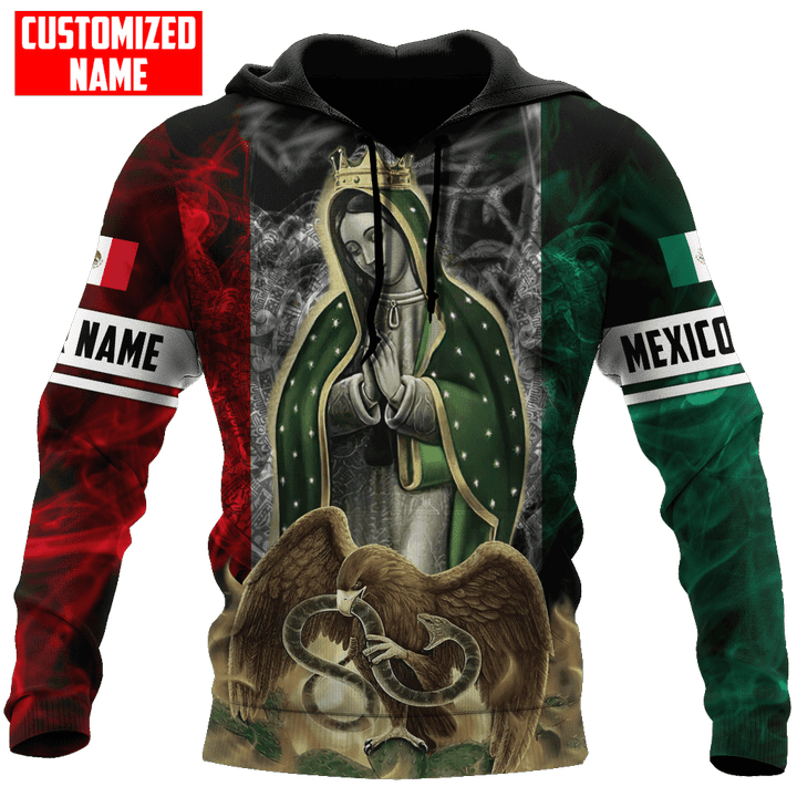 Tmarc Tee Personalized Virgen De Guadalupe Mexican Smoke Printed Shirts