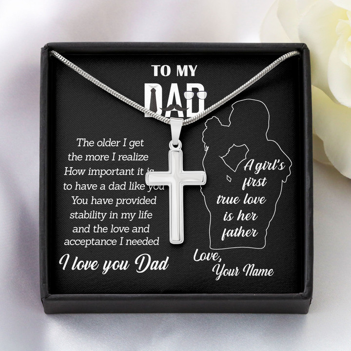 Tmarc Tee To My Dad The Older I Get The More I Realize Best Gift For Dad Cross Necklace