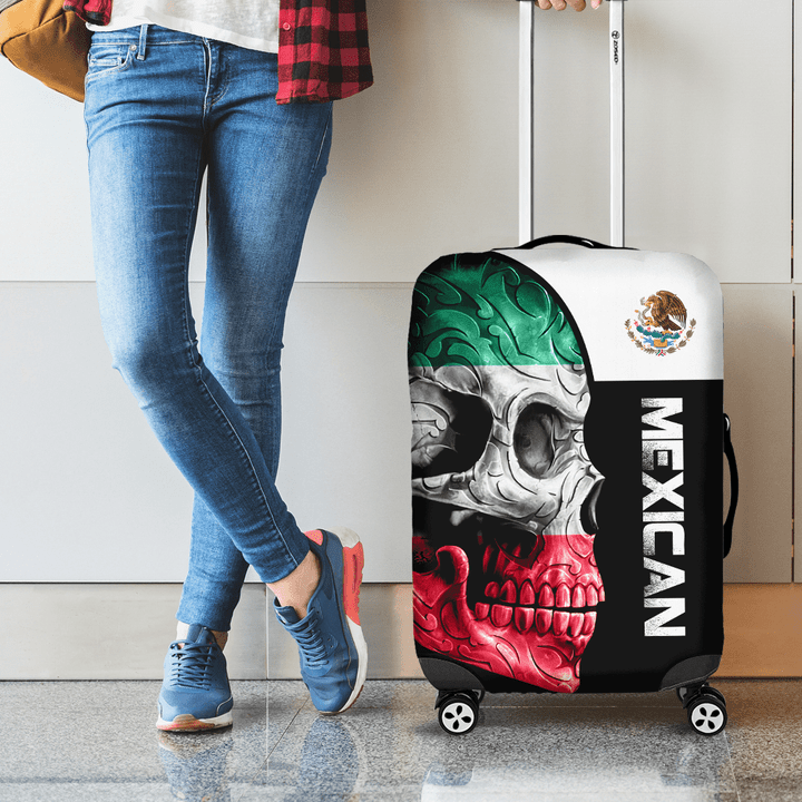 Tmarc Tee Skull Mexican Printed Luggage Cover DA