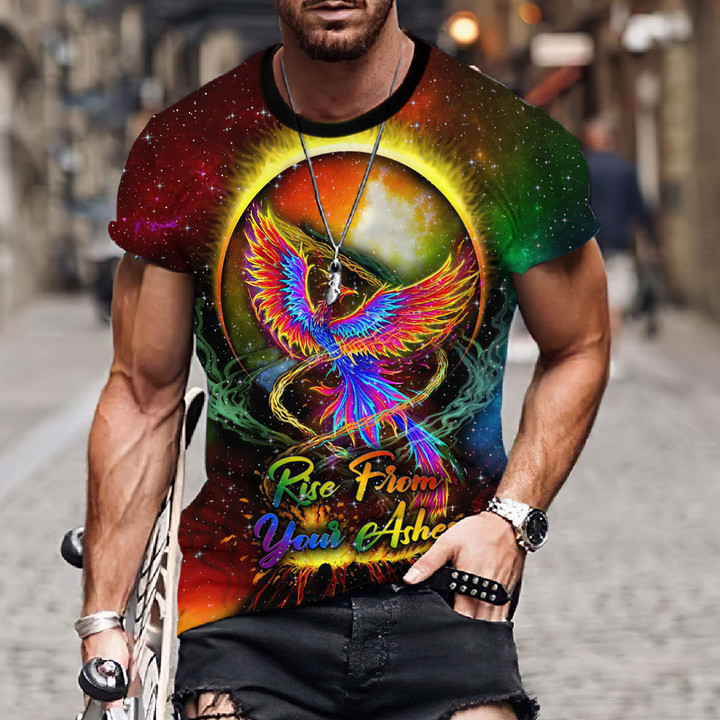 Tmarc Tee Phoenix LGBT Rise From Your Ashes 3D All Over Printed Shirts
