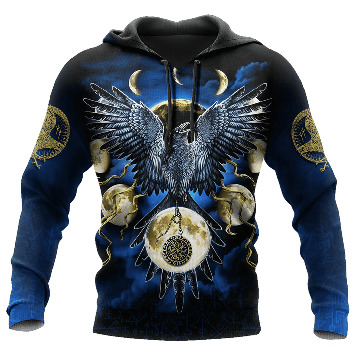 Tmarc Tee Viking Compass Odin Raven All Over Printed Unisex Shirts