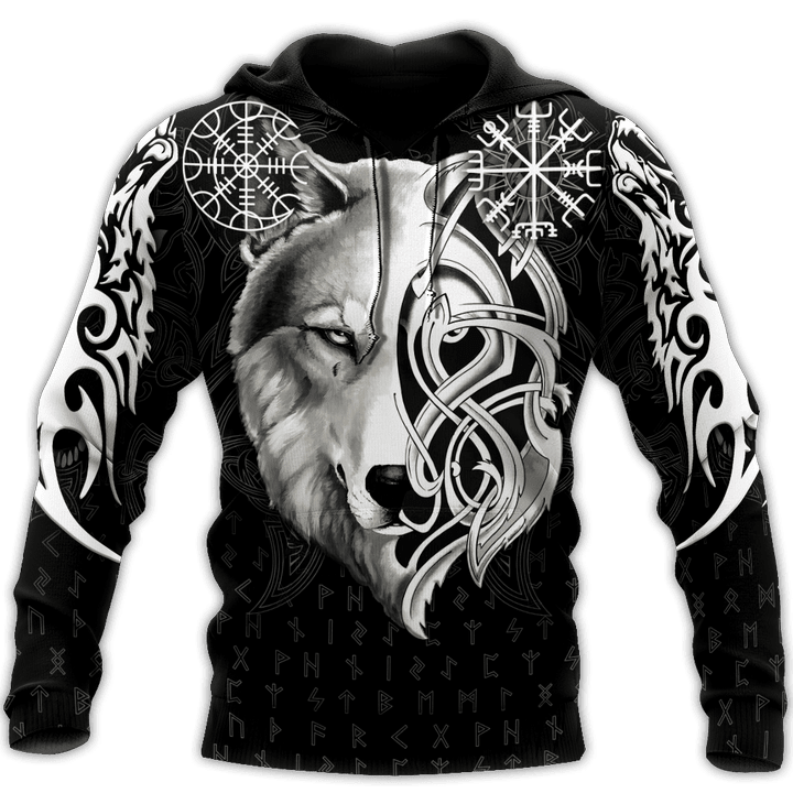 Tmarc Tee Viking Tribal Norse Wolf Valknut All Over Printed Unisex Shirts