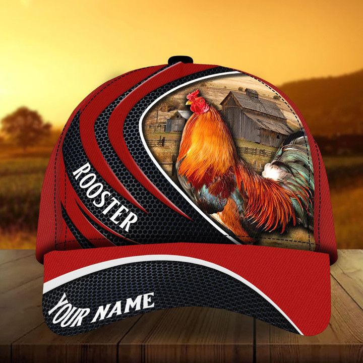 The Coolest Rooster Cap, Rooster Hats For Rooster Lovers Multicolor Personalized | Tmarctee