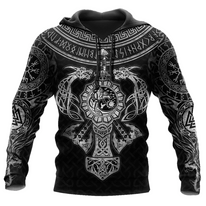 Tmarc Tee Celtic Dragon Tattoo Viking Fenrir All Over Printed Unisex Shirts
