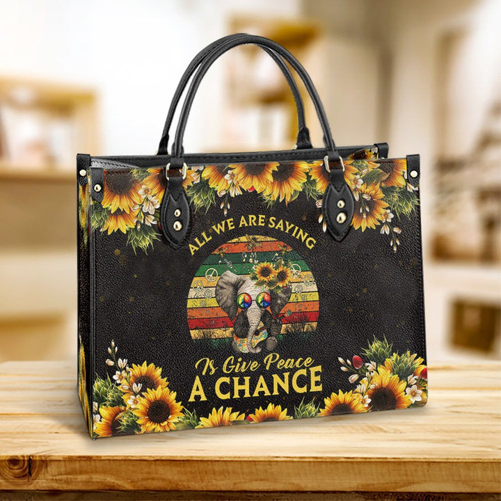 Hippie Give Peace A Chance MDGB1803006Y Leather Bag