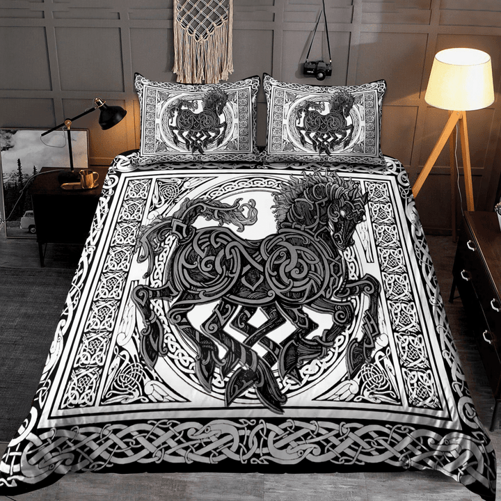Tmarc Tee Viking Odin's Sleipnir All Over Printed Bedding Set