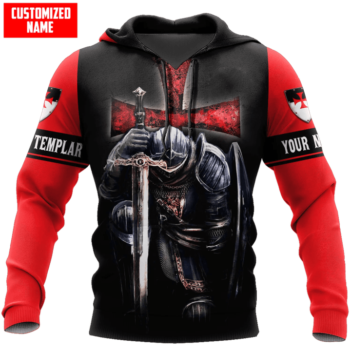Knights men under Cross Templar's Oath printed shirts Tmarc Tee PD06072201