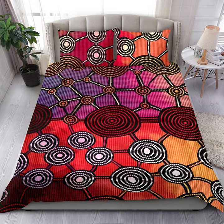 Aboriginal Circle Dot Painting Bedding Sets Tmarc Tee