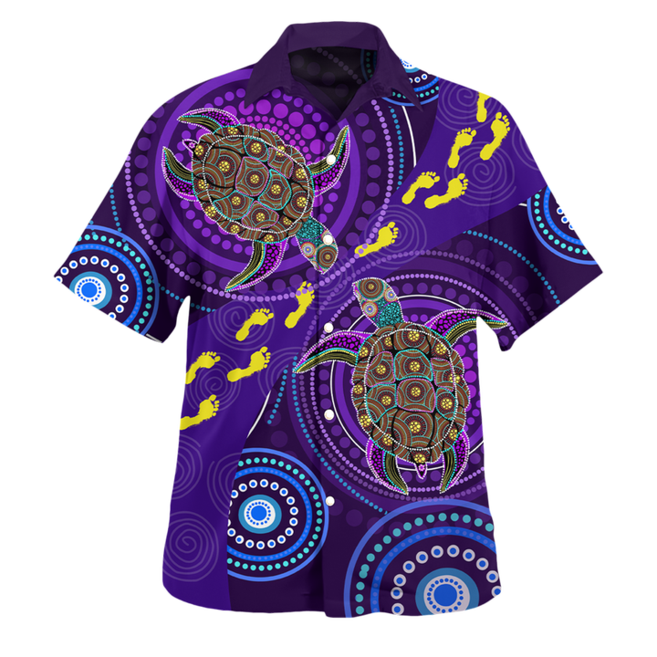 Aboriginal Purple Hawaiian shirts PD13082202