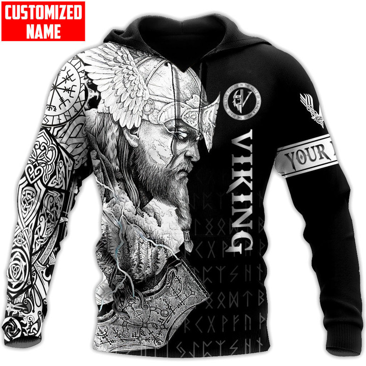 Tmarc Tee Viking 3D All Over Printed Customize Name Shirts NTN18082203