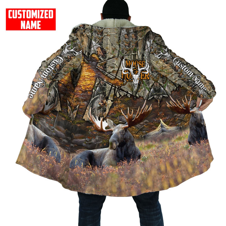 Customized Name Moose Hunting Personalized 3D Printed Cloak Tmarc Tee NTN11102202