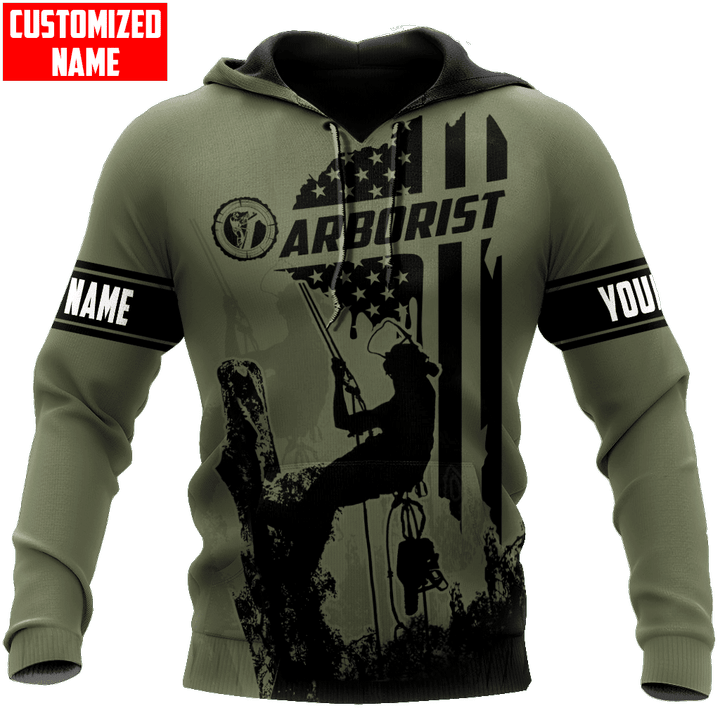 Tmarc Tee Customized Name Army Color Arborist 3D Printed Shirts KL13102204