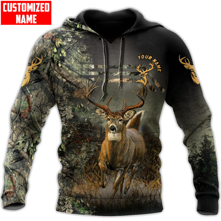 Personalized Name Deer Hunting Camo Unisex Classic Shirts Tmarc Tee NTN04112202