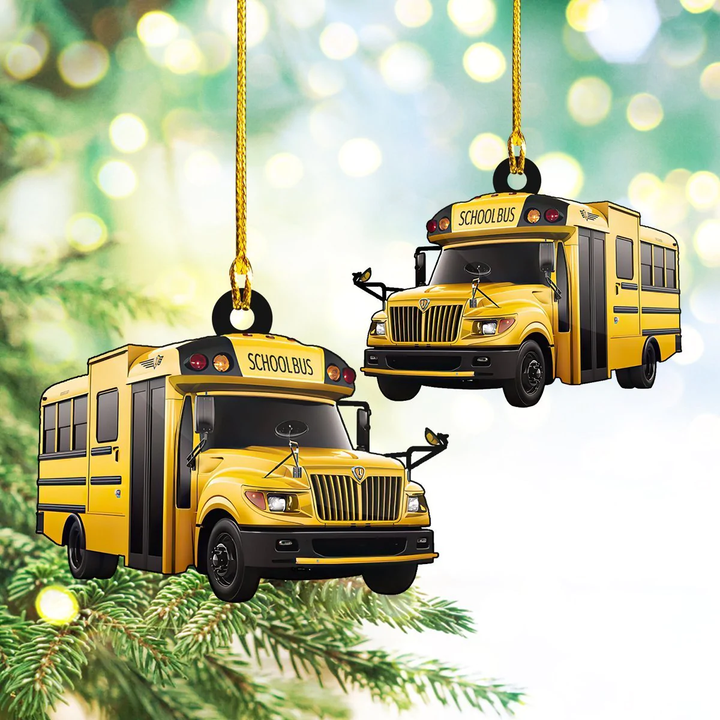 Small School Bus - Shaped Ornament Tmarc Tee