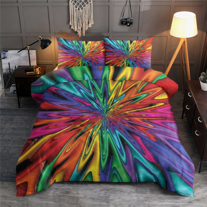 Acid Trip Hippie Color Bedding Set DQB07092002-TQH-BEDDING SETS-TQH-Twin-Vibe Cosy™