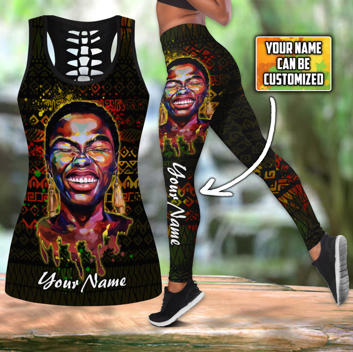 Tmarc Tee African American Art print combo legging tanktop JJ KT