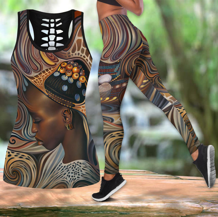 African Black Girl Legging & Tank top-ML-Apparel-ML-S-S-Vibe Cosy™