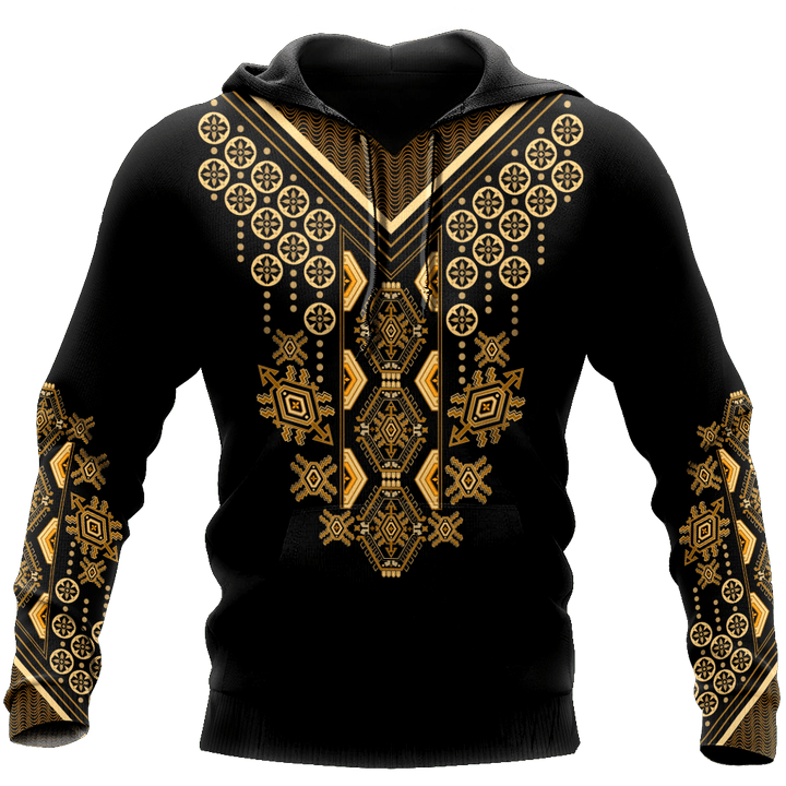 Tmarc Tee African Culture Dashiki Pattern Unisex Deluxe Hoodie ML