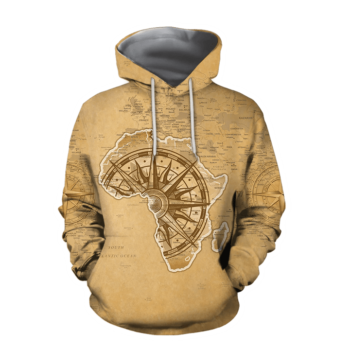 Tmarc Tee African Map - African Is Our Home Unisex Deluxe Hoodie ML