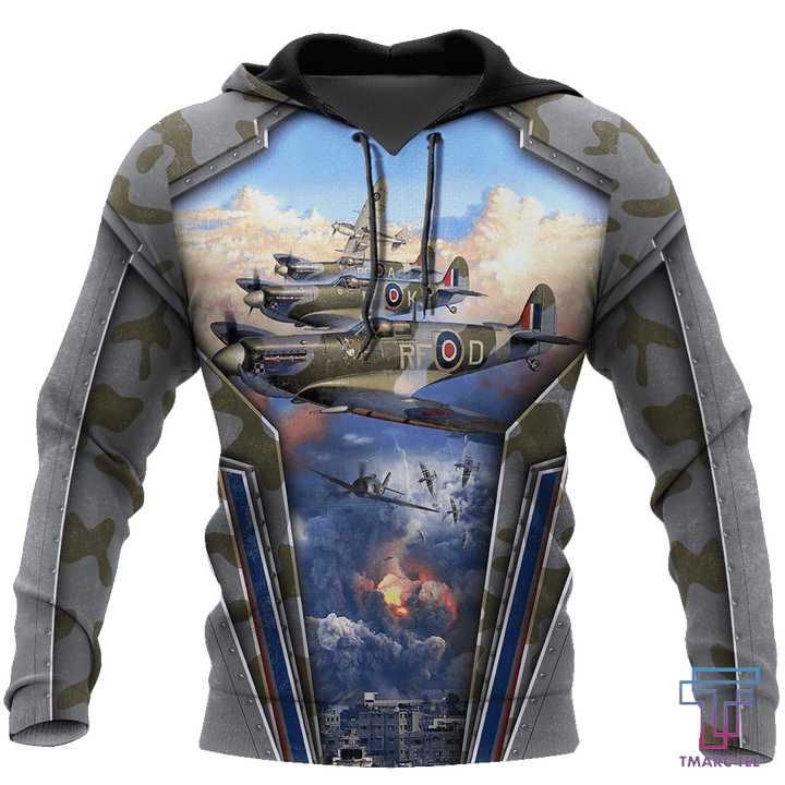 Air Force Aircraft Supermarine Spitfire 3D All Over Printed Shirts for Men and Women AM160102 - Amaze Style™-Apparel