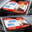 Fire Force Anime Car Sunshade Arthur Boyle Long Hair Fire Minimal Artwork Sun Shade